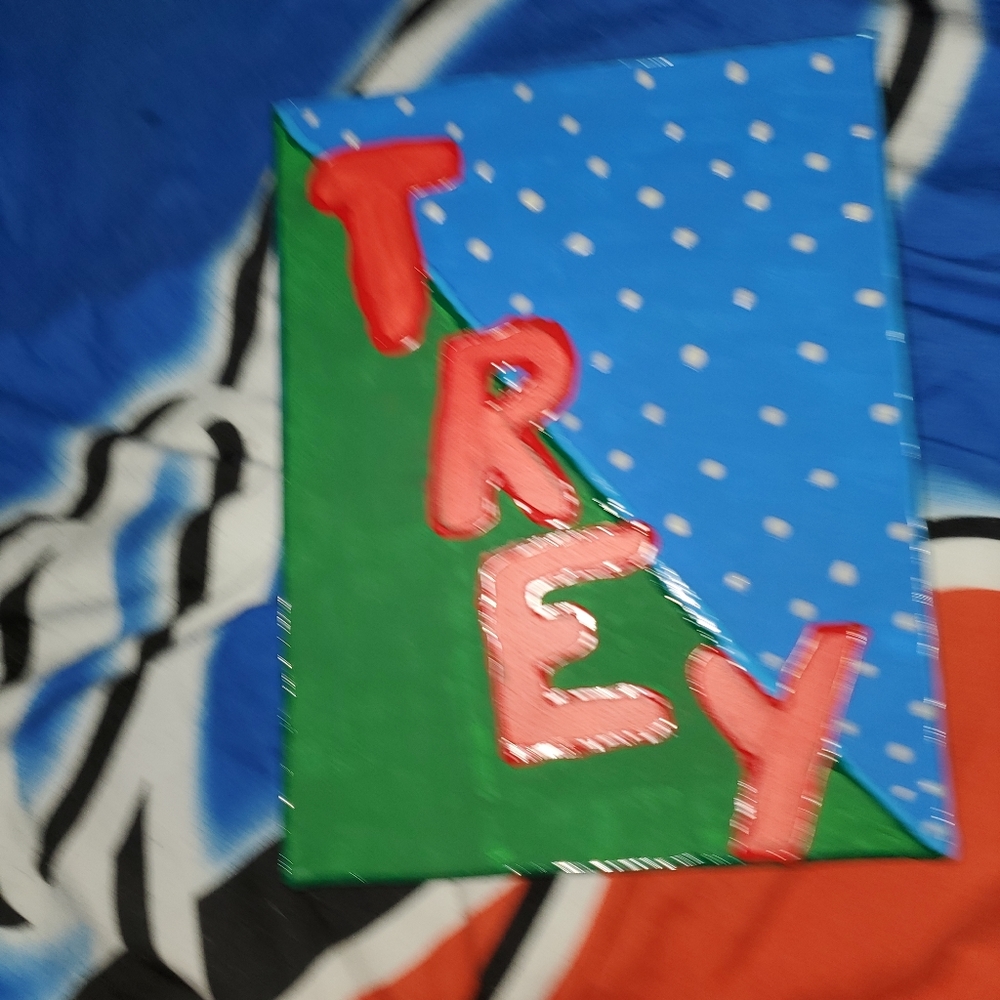 Handmade painting "trey"